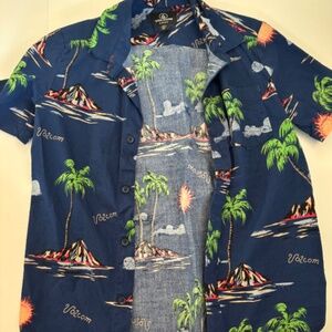 VOLCOM Isle Hoppa Boys Button Up Shirt